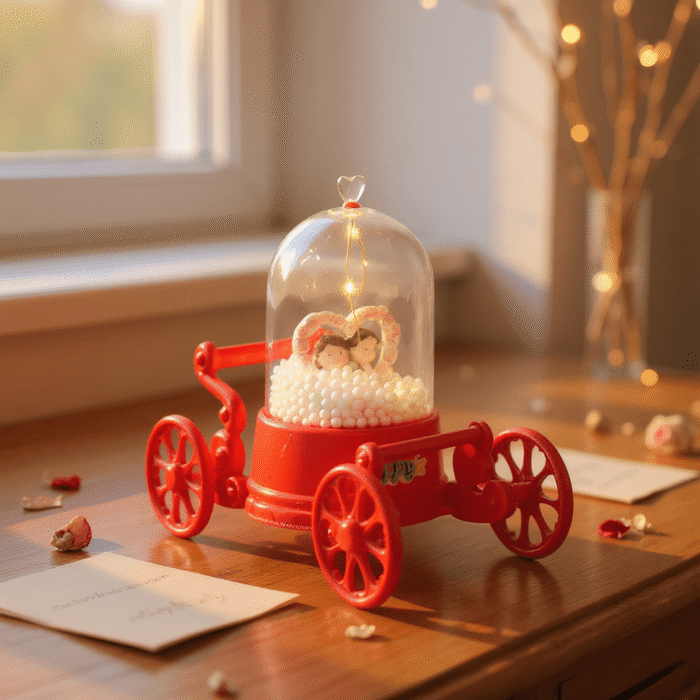 Dome toy Showpiece with Light for Home Decoration | 6 Inch Decorative LED Showpiece | Elegant Table Décor & Gift Item